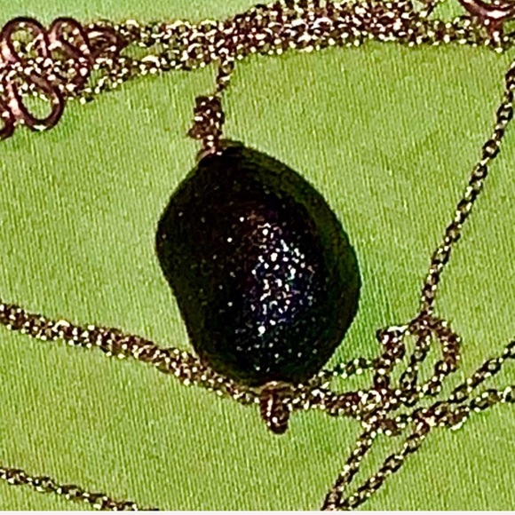 Lava Rock & Sterling Silver Necklace Powerful 34” - Picture 4 of 16